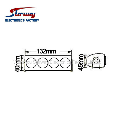 Starway Warning Police LED Dash deck light