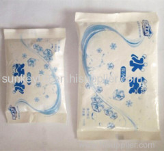 Reusable gel ice pack for cold storage and food fresh