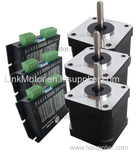 3 Axis Nema17 Stepper Motor and Driver 2L415B for 3D printers CNC Kit