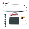 6 sensors rearview mirror built-in LED digital display humen voice auto car parking sensor system reverse sensor mirror