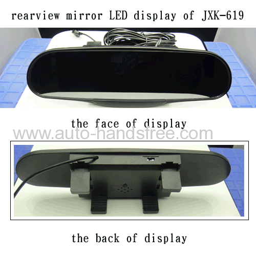 2 sensors rearview mirror built-in LED digital display humen voice auto car parking sensor system reverse sensor mirror