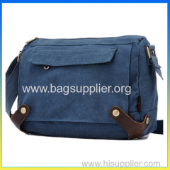 Hot selling khaki samall cross body pouch canvas messager shoulder bag satchel