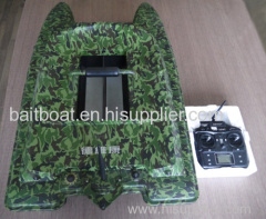 Remote controlled lake fishing boat with fishfinder
