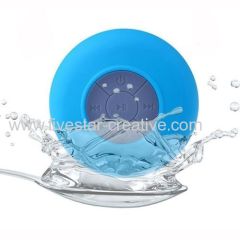 Mini HiFi Water-Resistant Stereo Bluetooth Shower Portable Speaker with Suction Cup and MIC