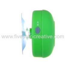 IPX4 Grade Mini Ultra Portable Waterproof Bluetooth Wireless Stereo Speakers with Suction cup Green