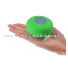 IPX4 Grade Mini Ultra Portable Waterproof Bluetooth Wireless Stereo Speakers with Suction cup Green