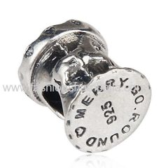 European Style Gold Plated Sterling Silver Carousel Charm Beads Wholesale