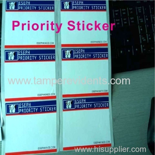 tamper evident sticker label