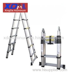 XD-AJ-440 Aluminium telescopic folding Ladder with joint