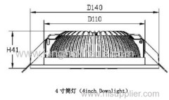 5-24W Dimmable Ceiling Recessed LED Downlight with Samsung 5630 LED chips