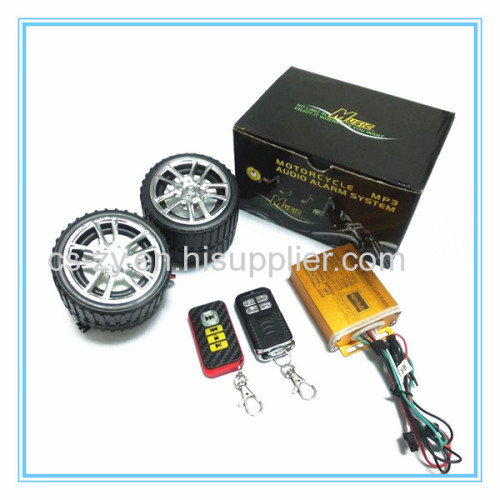 motorcycle top box motorcycle mp3 audio anti-theft alarm system 