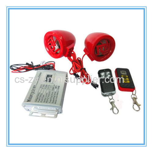 MP3 motorcycle security alarm system