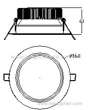 8-18W Recessed LED Downlight (0-10V dimmable)