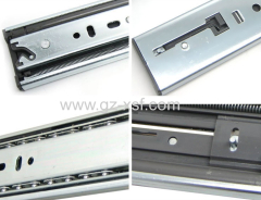soft close ball bearing drawer slide silent open 45mm 3 fold full extension slide