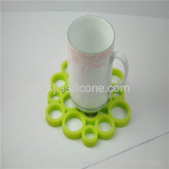 Green heat resistant silicone mat with 100% food grade