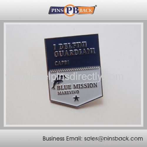 Soft Enamel PIN Badges / custom shield shape lapel pins / badges