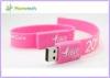 Pink Yellow Black Silicon Wristband USB Flash Drive USB Flash Momory Bracelet for Girl