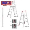 XD-PF-300 Aluminium portable folding ladder with anti-skid plastic cover