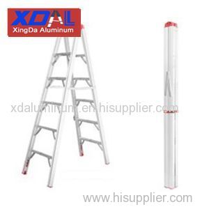 XD-PF-500 Aluminium portable folding ladder with solid connection design