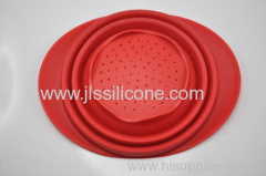 Round fruit Folding silicone bowl