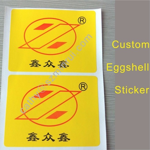 ultra destructible eggshell sticker
