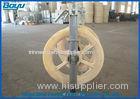 830x110 Single Nylon Wheels Diameter 830mm Load 30kN Bundled Conductor Pulley Under 630mm2 Conductor