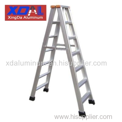 XD-F-600 Six steps Aluminum compact folding ladder skid resistance with heavy load package