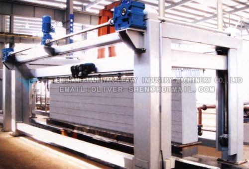 Block cutting machine for AAC plant