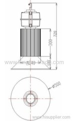 400W COB LED Highbay Light with PIR Motion Sensor