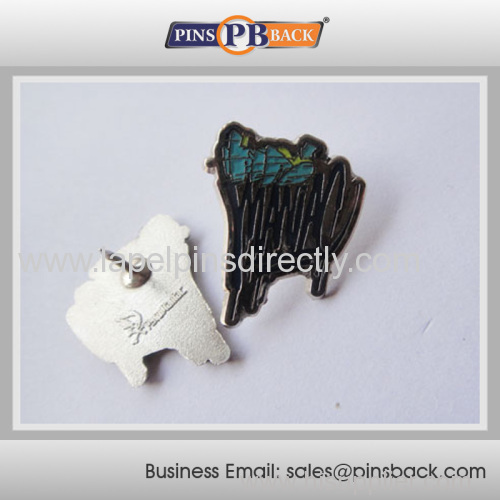 Customized Metal soft enamel lapel pins badge with butterfly clutch