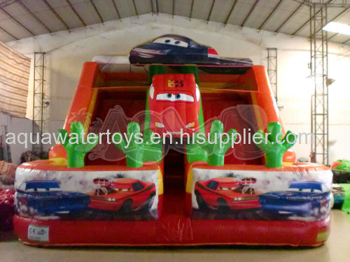 Car Double Lane Inflatable Slide