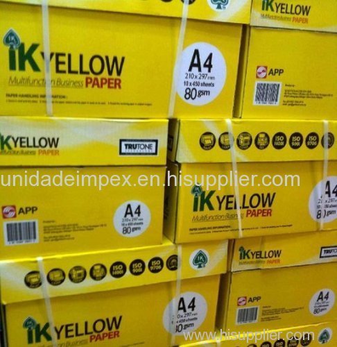 IK Yellow A4 Copy Paper 80gsm/75gsm/70gs