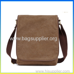 Manufacturer of new design canvas message bag leisure shoulder satchel