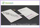 Full Color Logo Printing Credit Card USB Storage Device / Business Card USB Flash Drive