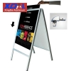 XD-J-D01 Aluminum lightweight snap frames double-side A frame folding poster stands firm in structure