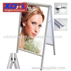 XD-J-D02 Aluminum alloy extrusion lightweight double-side A display frames poster stands flexible in design