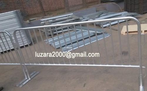 China factory Flat Barrier Feet temporary crowd control barrier temporary pedestrian fencing barrier