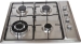 Stainless steel/black tempred glass 4 burner Gas Cooktop, gas stove for sale