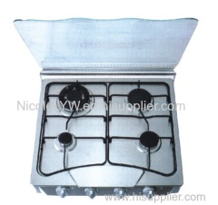 Stainless steel/black tempred glass 4 burner Gas Cooktop, gas stove for sale