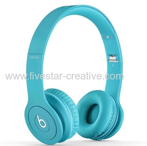 Beats by Dre Solo HD V2 On-Ear Headphones Drenched in light blue