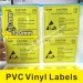 Custom PVC Vinyl Labels