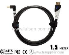 Gold Plated Right Angle HDMI Cable 1.5m 1.3v 1.4v 2.0v