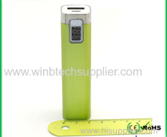 usb power bank 2200mha with led display showing the battery level