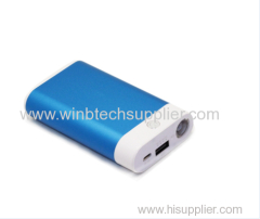 power bank 6600 with usb port led light super good desige hot selling power source