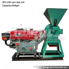Agricultural machinery hot sales 9FC-230 small corn disk mill