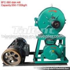 Popular rofessional farming machinery China 9FC-360 grain disk mill