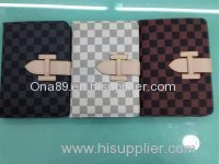 Checkered PU Leather case for iPad 2 3 4 w/t arm band & Stand designer