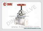 1.0Mpa Medium Pressure 2 Way PVDF Lined Globe Gate Valve With 3/4", 1-1/2" - 8"