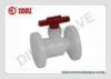 PVDF Flange Plastic Ball Valve Handle Lever 1/2(D20mm) ~ 8(D225mm) PN1.0Mpa DIN/ANSI