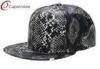 Adjustable 3D Embroidered Baseball Hats Snakeskin Baseball Cap For Youth